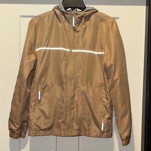 Boys Lightweight Brown Hooded Jacket